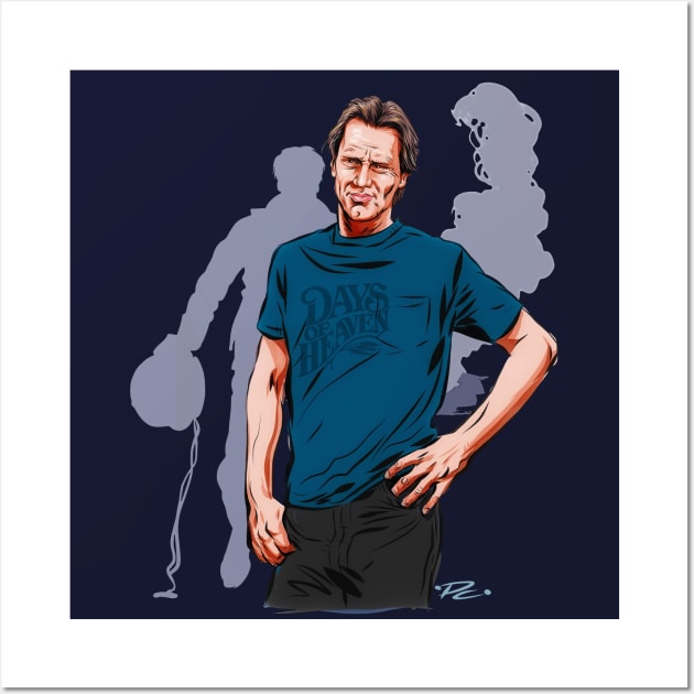 Sam Shepard - An illustration by Paul Cemmick Wall Art by PLAYDIGITAL2020